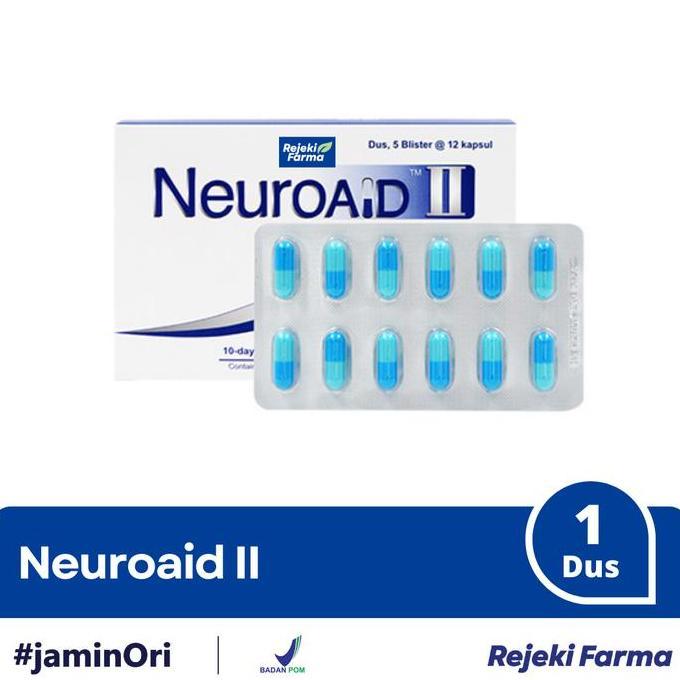 Neuroaid II - 1 Box isi 5 Strip (60 Kapsul) Neuro Aid 2 MLC 901