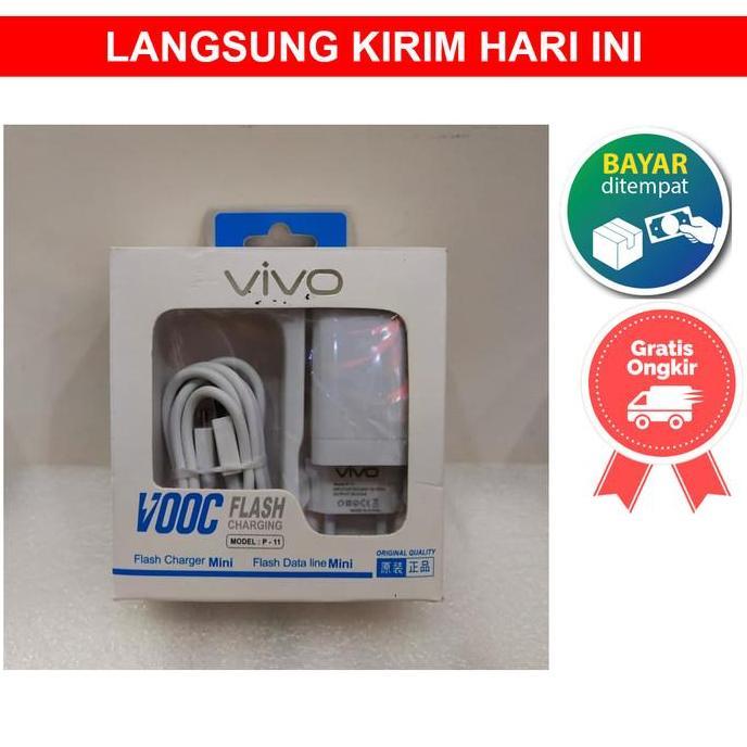 Charger 2 Lubang Micro USB P11 P-11 4A 4 A VOOC HP Handphone Vivo