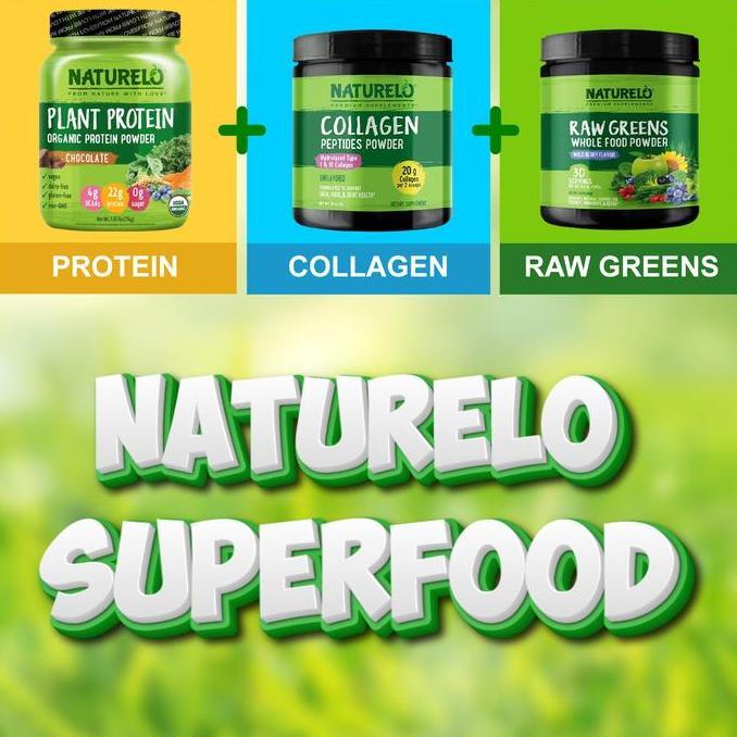 NATURELO - SUPERFOOD Protein, Collagen and Raw Greens