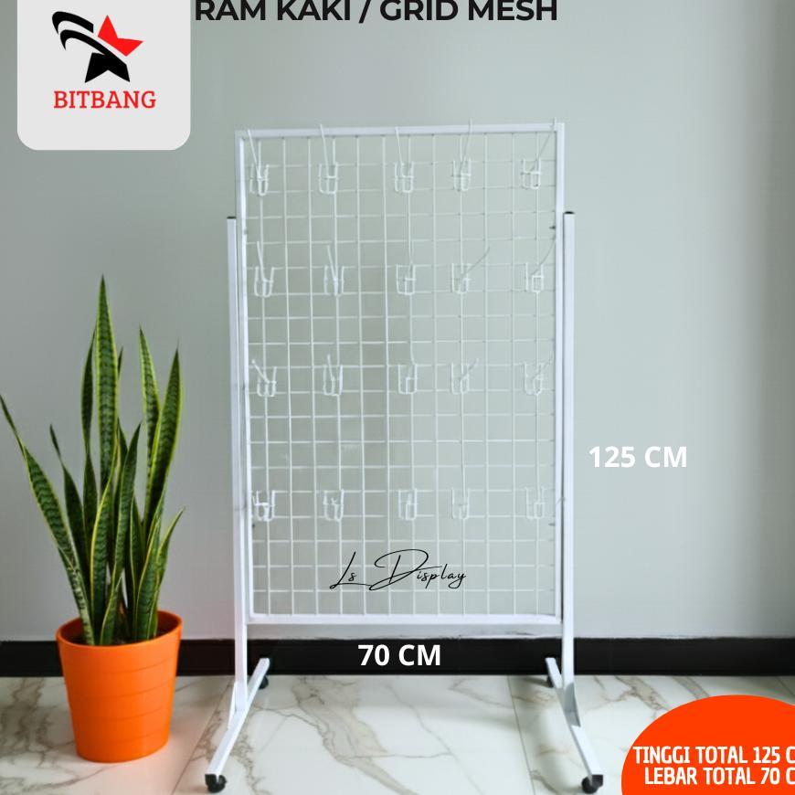 Standing Grid Aksesoris (70x125) | Ram Kaki Display Toko | Portable Knockdown | RAM KAKI