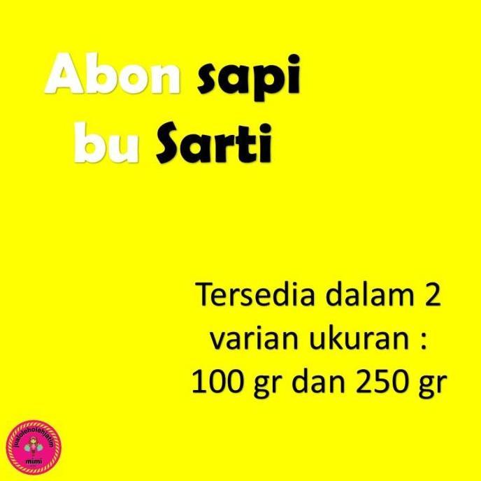 ABON SAPI BU SARTI SURABAYA 250 GRAM