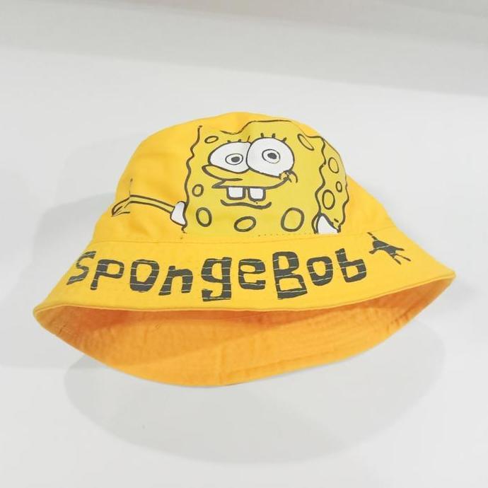 bucket hat topi anak SpongeBob SquarePants lucu si anak ceria fashion murah