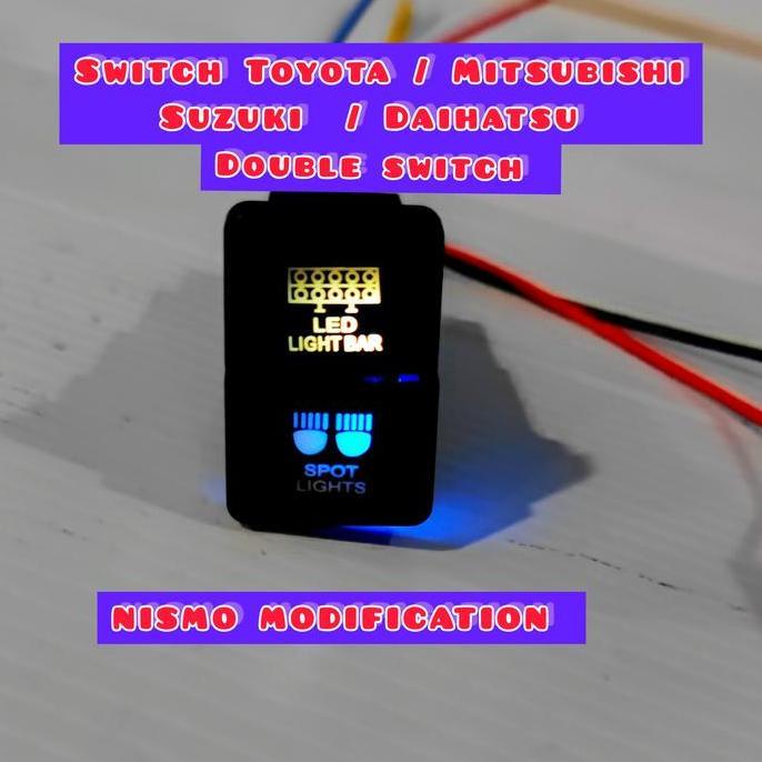 Promo switch foglamp Toyota switch Mitsubishi Pajero Suzuki Switch dual Diskon