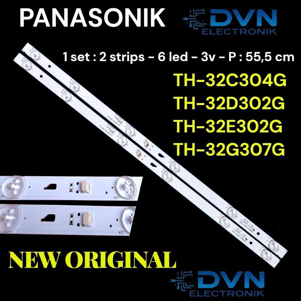 BIG PROMO Backlight Panasonic TH32D302G TH32C304G TH-32E302G Lampu Led Tv Panasonic 6 Kancing 3Volt