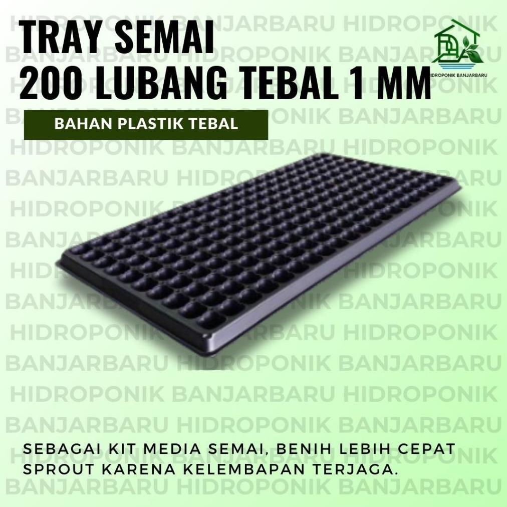 Bisa Cod Tray Semai 200 Lubang Benih Tebal 1 Mm Pot Tray Seedlling Tray Trai Semai Benih Semua Tanam