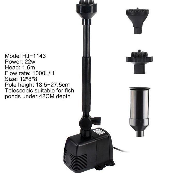 BAJANTEKNO Pompa Air Mancur Kolam Koi Kabel  Air Terjun Kolam Ikan Koi Mesin Pompa Air Mancur