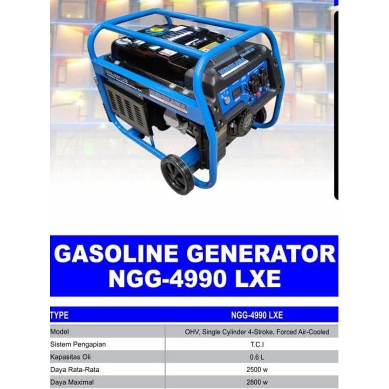 BAJANTEKNO Genset 2500W 4tak NISHIKAWA NGG4990L Double Starter Power Generator 2500Watt NGG 4990L - 
