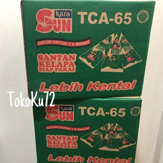 Santan Sun Kara Krucut 65 ml per dus isi 36 pcs