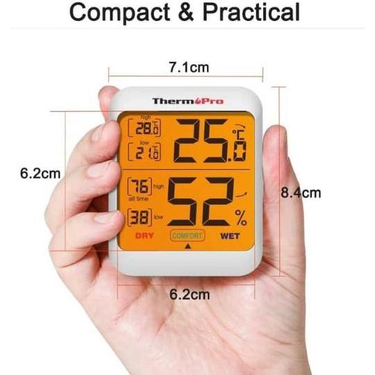 Thermometer Hygrometer Thermopro TP-53 Termometer Ruangan Meja TP53