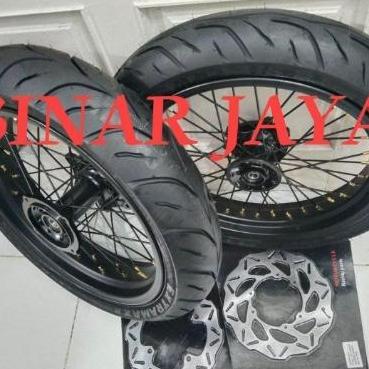Terlaris Velg Supermoto Crf Klx Dtracker 150 Wr 155 Full Set Plus Ban