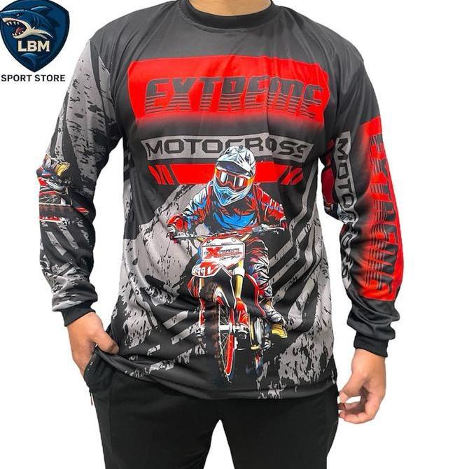 Pootbol- Jersey Trail Kaos Klx Unisex Baju Motor Cross Dewasa Untuk Olahraga