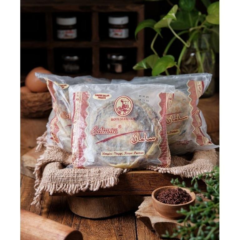 Roti Maryam Salman Coklat 1 pack isi 5 Roti Mariam Stasiun Cokelat Canai konde prata Cane Termurah