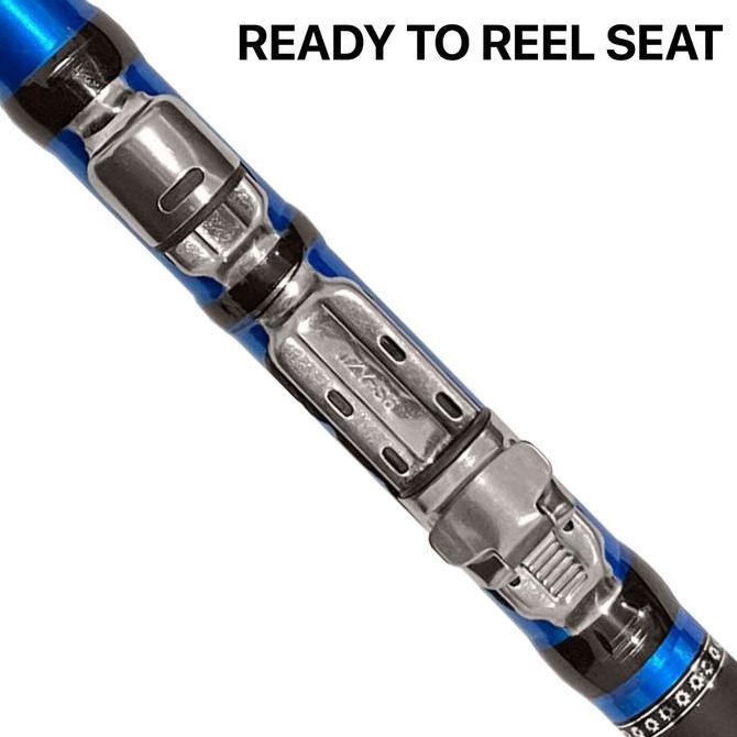 Fishx- Joran Tegek Kolong Telescopic Carbon Fiber Composite Action Medium Reel Seat Set Tokos Fiber 