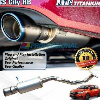 Promo Exhaust Knalpot JTC titanium Muffler catback Honda City GN 21+ HB Diskon