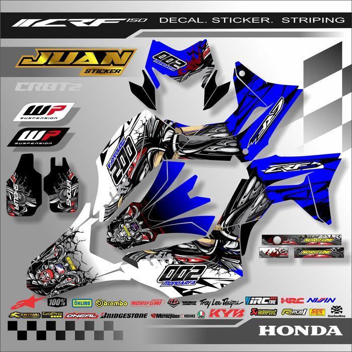 Decal Sticker Crf 150 L Full Body Stiker Decal Honda Crf 150 Trail Design Motif Kekinian Motorcycle 