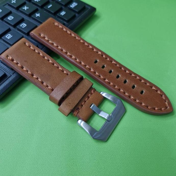 strap leather watch tali kulit jam tangan timberland nautica police panerai fosil buckle silver