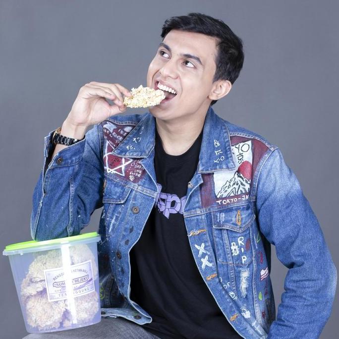 Lazatos- Rengginang Matang Mateng Bukan Mentah + Toples Terasi Bawang Original