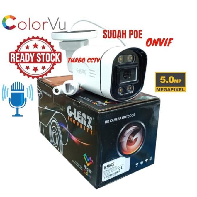 TERMURAH - IP CAMERA OUTDOOR 4MP Full Color Ip Cam Glenz POE, ipcam