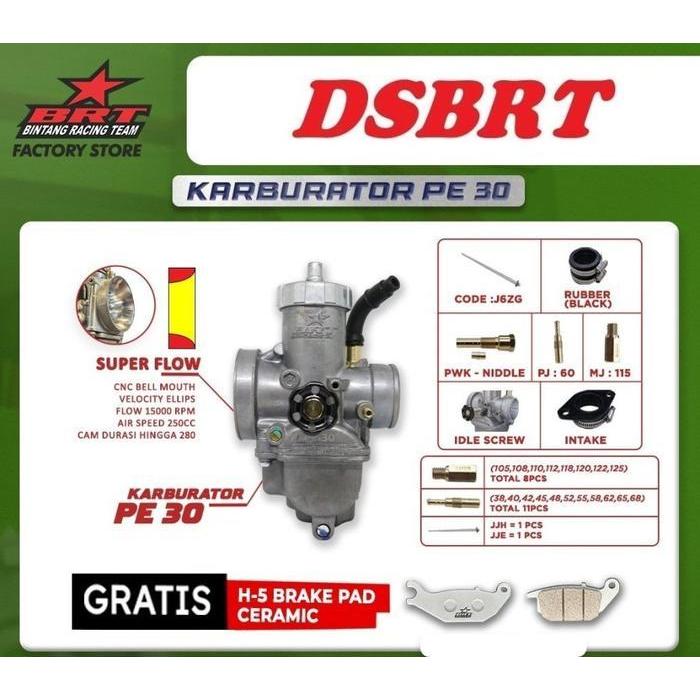 Karburator Karbu Brt Pe 28 & Pe 30 Super Flow Original Dan Terpercaya