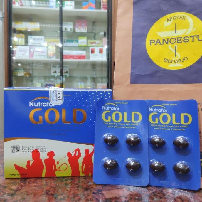 Nutrafor Gold 1 Strip 4 Kaplet / NutraforGold / Nutafor / Nutravor