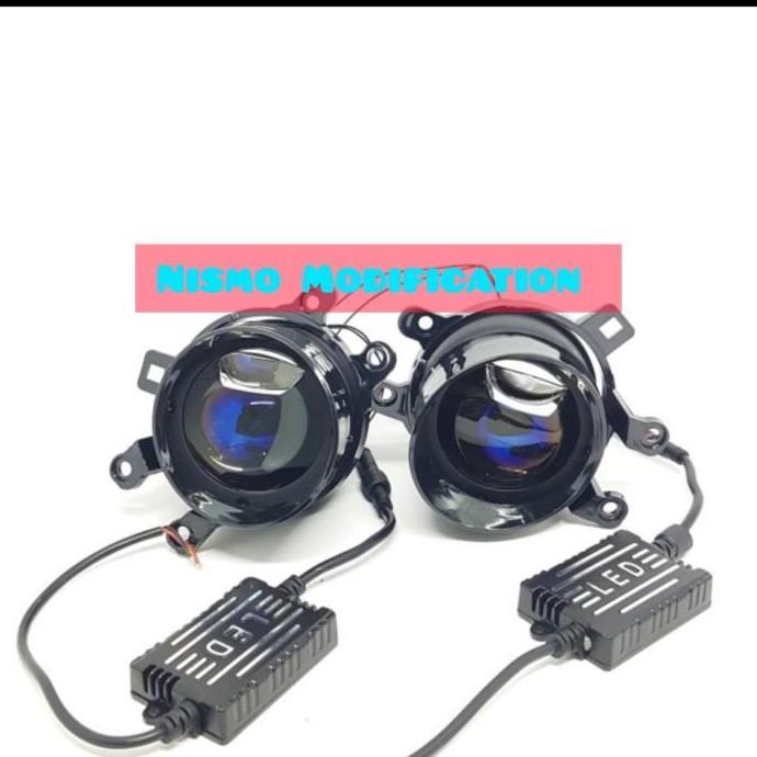 Promo FOGLAMP PROJECTOR AES BILED 3 WARNA FOGLAMP LASER LED JAZZ GK 5 Diskon