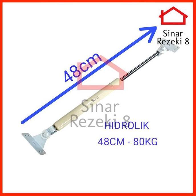 PROMO DISKON - Hidrolik Gas Spring 800 N - 80 Kg Kuning / Ranjang Tempat Tidur Pintu Lemari
