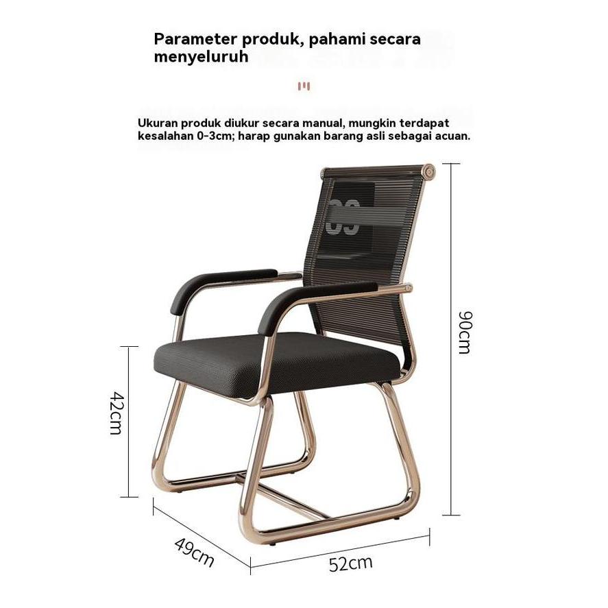 BEBAS ONGKIR - Kursi Kantor Nyaman Dipakai Lama Kursi Komputer Duduk Melengkung Kursi Ruang Rapat Ka