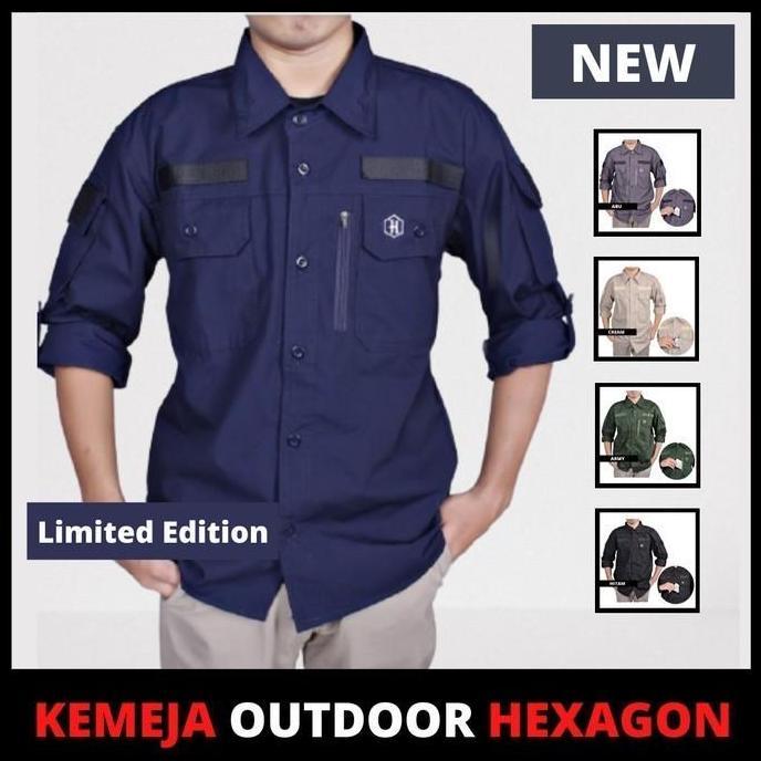 Kemeja PDL Lapangan Tactical Lengan Panjang Outdoor Baju Taktikal Pdh