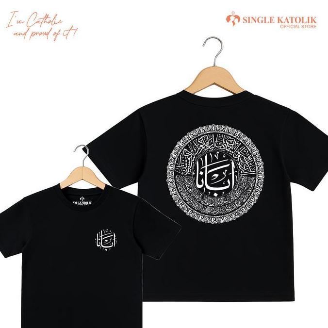 Xxxy- Doa Bapa Kami (Tulisan Arab) Versi 1 - Kaos Rohani - Premium & High Quality  - Single Katolik 