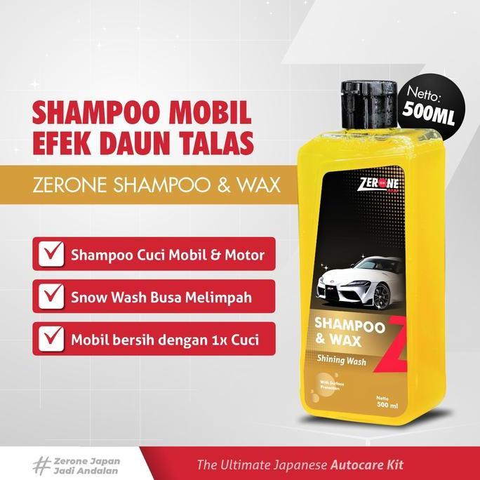 ferdyshp991 - zerone shampoo wax 5ml - sabun cuci mobil motor aman ph balance melindungi cat dari uv