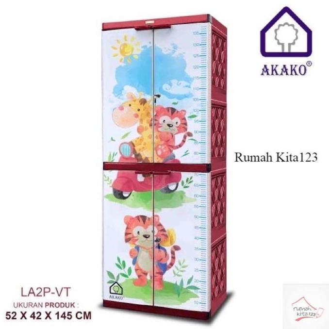 NEW - Lemari 2 pintu plastik full kunci Naiba Akako Napolly Club Tabitha