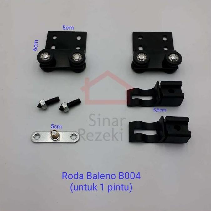 RODA Baleno Rel Sliding B004 / Pintu Lemari Gantung Geser