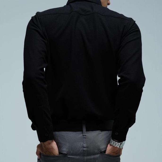 Xxxy- Kemeja Panjang Pria Jb Psy Long Shirt Hitam