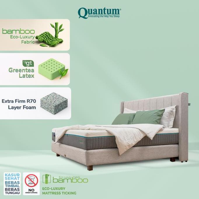 Kasur Orthopedic Quantum Posture Master Bamboo Greentea Latex (TERBAIK) (TERBARU) (TERMURAH)