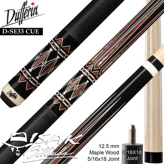 Dufferin D-Se33 Pool Cue - Canada Maple Billiard Stick Stik Duferin