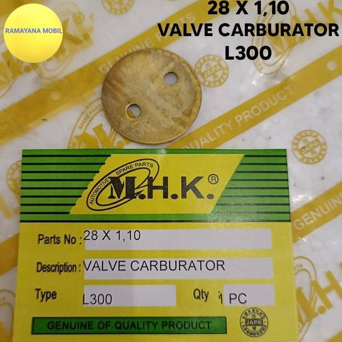 Koin Gobangan Valve Carburator Karburator 28X1,10 C28  , Colt L300, T120, F61, G11 Best Seller