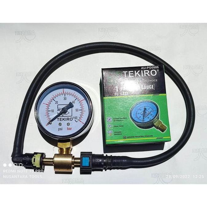 Paket Alat Ukura Tekanan Fuelpump Motor Injeksi + Alat Servis Injektor Motor Dan Mobil + Soket Dlc T