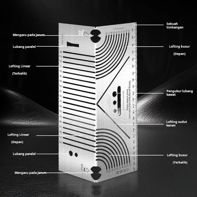 :<:<:<:<] PENGGARIS SIKU BENDING BESI HOLLOW BENDING GAUGE PRESISI BAHAN STAINLESS