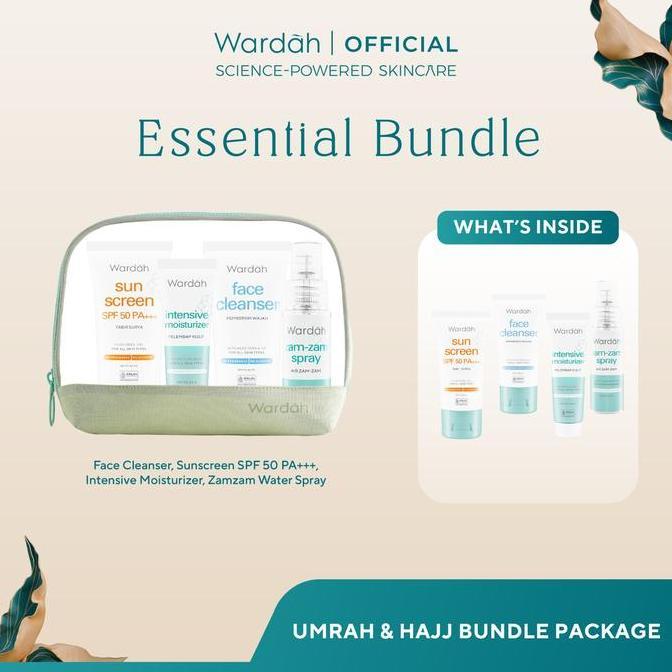Zexus- Wardah Umrah & Hajj Package - Paket Haji Dan Umroh - Facial Wash, Moisturizer Pelembab Wajah,