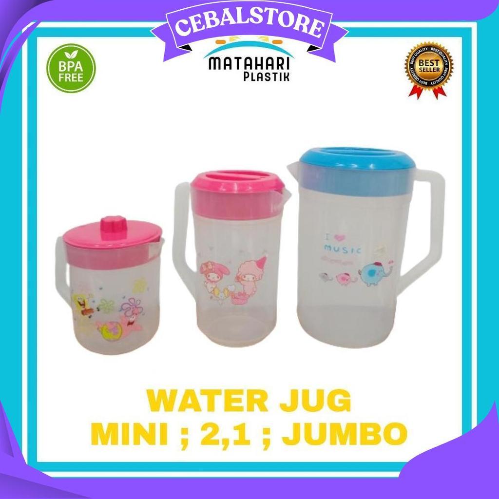 Water Jug/Cerek Plastik/Teko Plastik/Cerek Mini/Cerek Sedang/Cerek Jumbo Gratis Ongkir