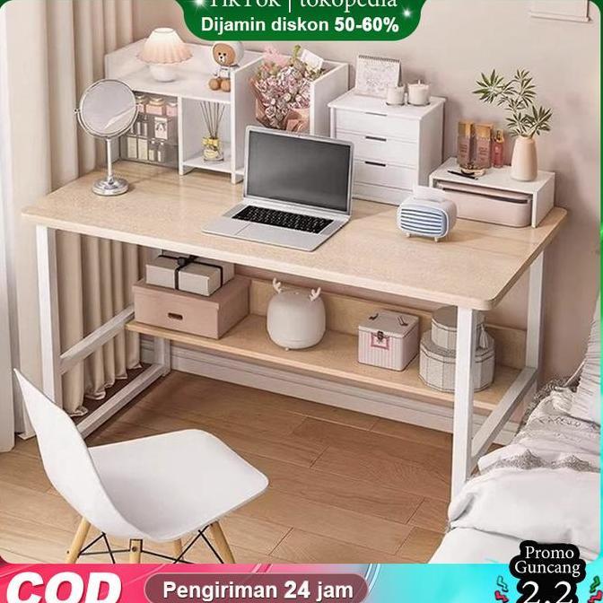 Ramadan Promo Super 50-60% Diskon BesarAK-80CM Meja Belajar Cantik Meja Kantor Meja Komputer Meja Be
