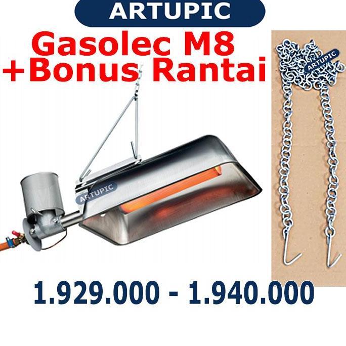 TERBARU - Gasolec M8 Pemanas Kandang Ayam Infrared Gas Brooder Heater