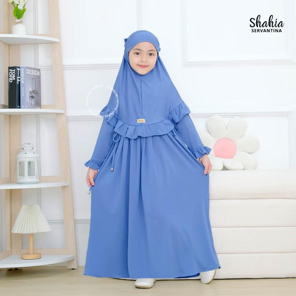 Shahia Servantina - [Satu Set Jilbab] Zivana Set Dress Gamis Anak Perempuan