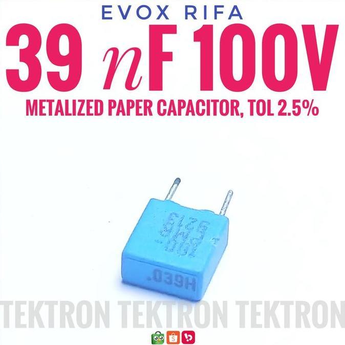 Baru (1) EVOX RIFA 39nF PMR Polypropylene Metalized 0.039 uF 0.039uF 393 39n HQ tek70n Berkualitas