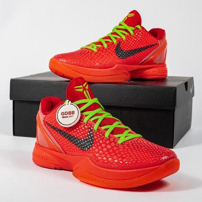 Prasaja209 - Zoom Kobe 6 Protro Reverse Grinch 23 Bright Crimson Red Electric Green