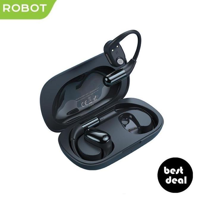 Robot OWS1 / OWS 1 Open-Ear TWS Earphone Bluetooth 5.4 Low Latency 70 Hours (TERBAIK) (TERBARU) (TER