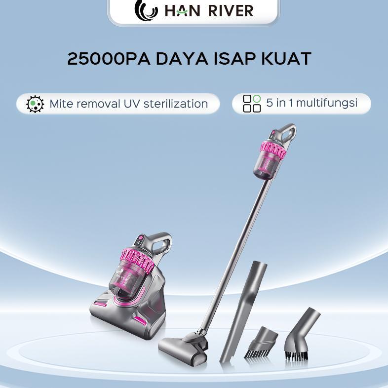 Terbaru Han River Vacuum Cleaner 25000Pa 2 In 1 With Uv Anti-Mite Vacuum Cleaner Kasur