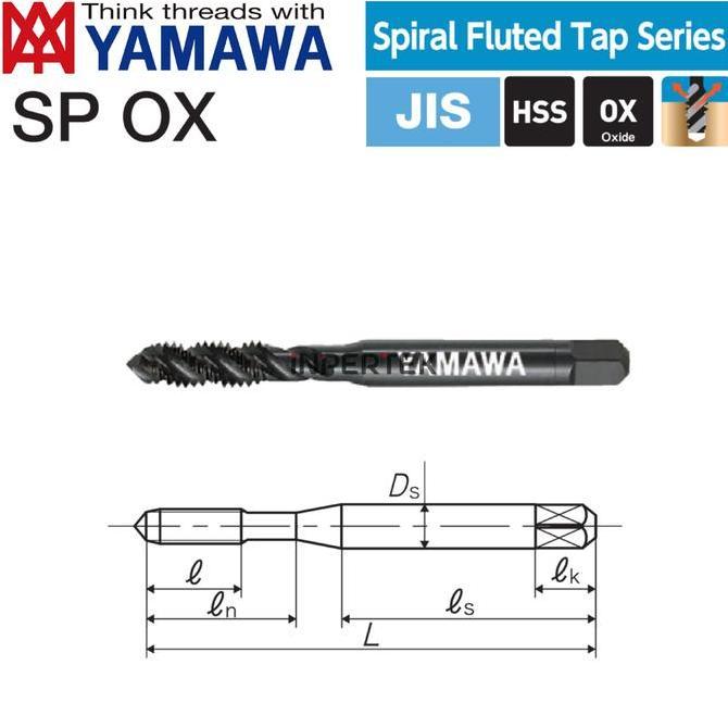 STYLENO OBRAL Tap Yamawa 16 Tap M 16 Yamawa Tap M16*2 Yamawa Mesin Spiral 16x2