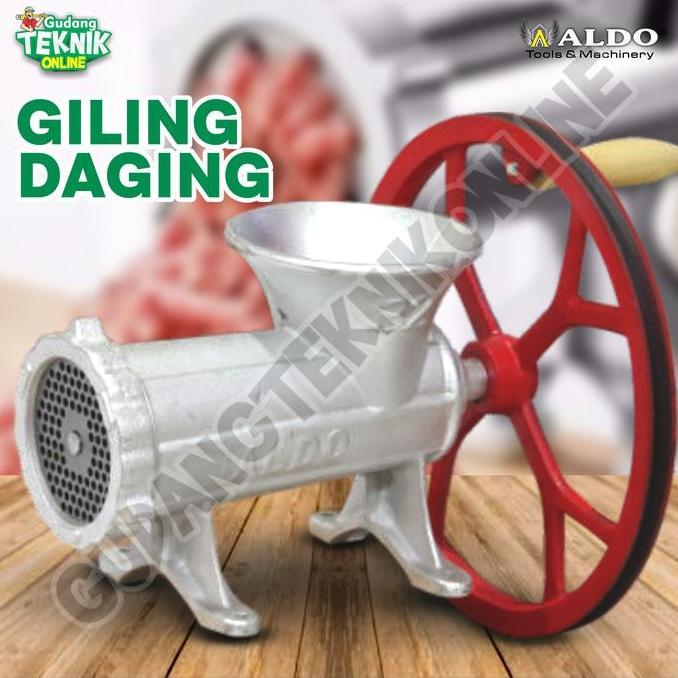 PAPANDAYAN Gilingan Daging Manual / ALDO Meat Grinder No 32 - Alat Gilingan Daging Manual ALDO No 32