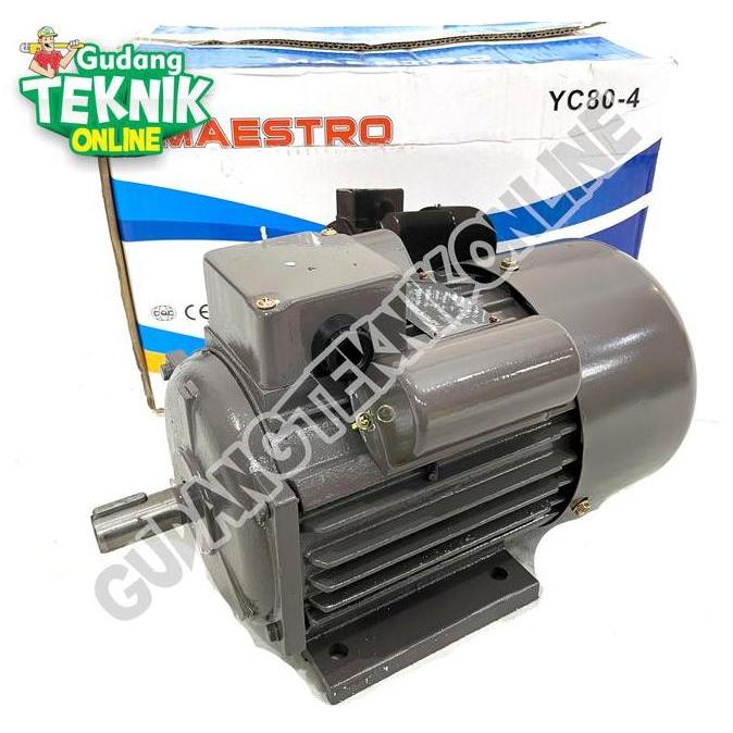 DHEALOKA Dinamo Motor LIstrik 0.5Hp 4P 1Ph YC80-4 1400Rpm MAESTRO Elektromotor